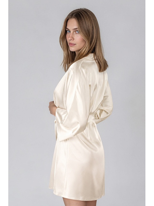 Elegancki szlafrok Panama ecru