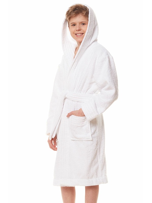 Szlafrok dziecięcy frotte Sailor biały