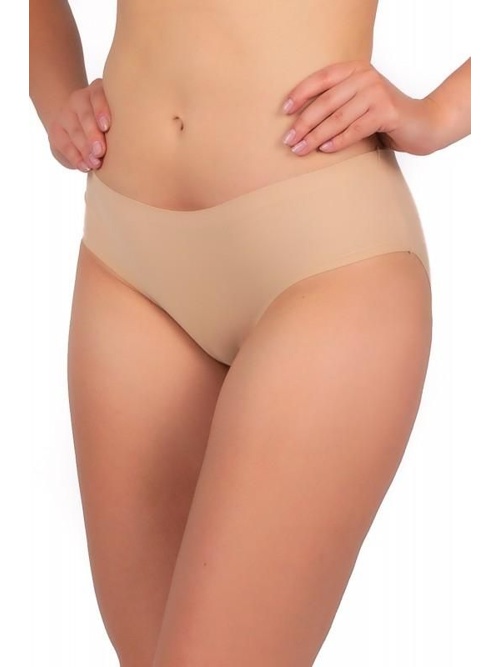 Figi bezszwowe Maxi Bikini beżowe