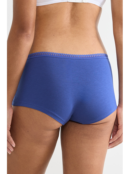 3-pak organicznych fig SLOGGI GO CRUSH SHORT niebieski