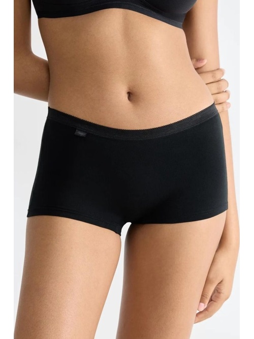 Bokserki damskie Basic+ Short Cotton czarne